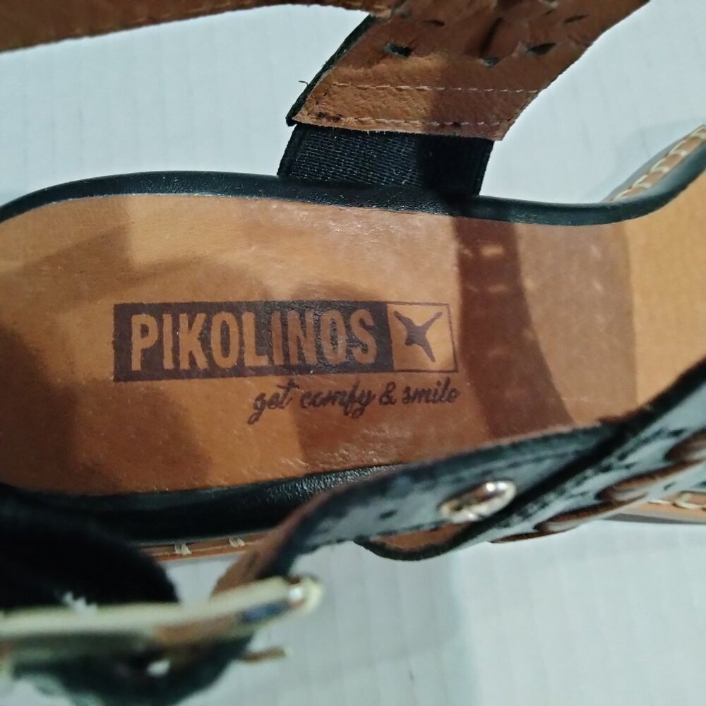 Pikolinos Blanes Women's Leather Slingback Heel Sandal, Size 39, Original Box - Picture 9 of 14